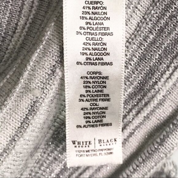 White House Black Market Ruffled Front Sweater - Picture 7 of 8